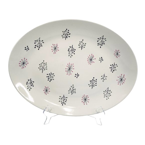 Vintage Franciscan Ware Echo 16" Oval Serving Platter Gladding McBean Atomic MCM - Picture 1 of 9